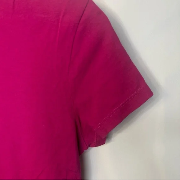 The North Face Pink Short Sleeve T-Shirt w/ Floral Side Design, Size Medium - Picture 3 of 9